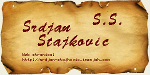 Srđan Stajković vizit kartica